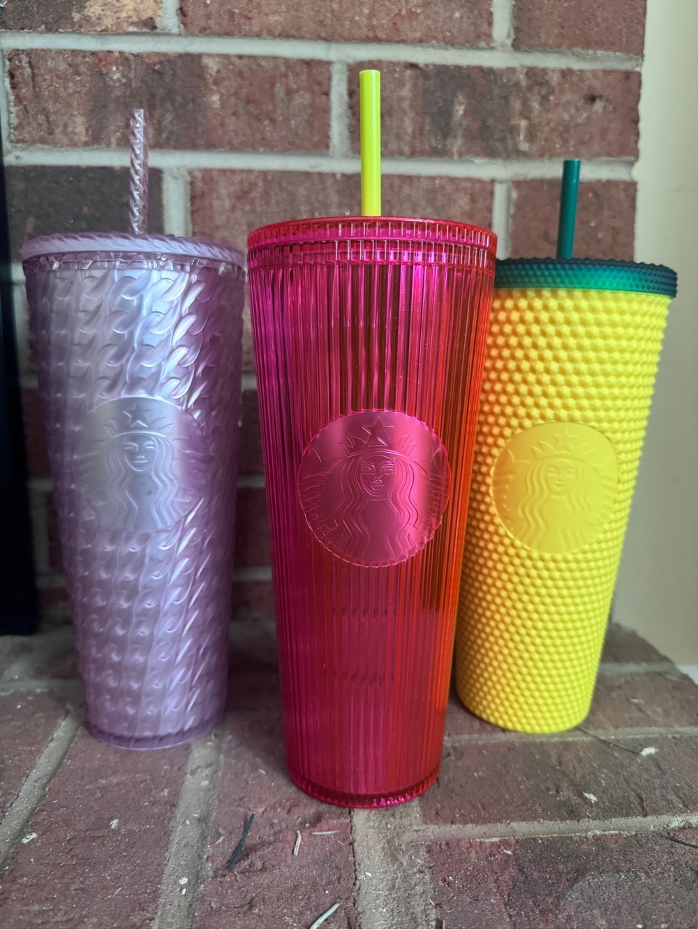 Starbucks Trio Tumbler Set, Venti Cold Cups, Collectible Tumbler, Gift